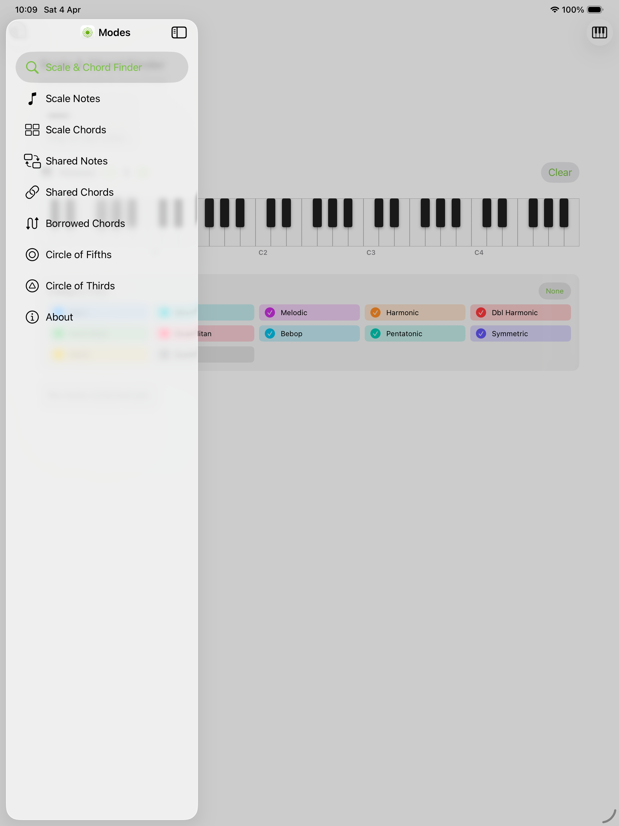 Modes iOS on iPad